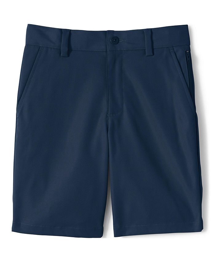 Lands' End Boys School Uniform Active Chino Shorts - Macy's