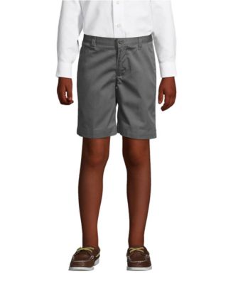 Men's School Uniform Boys Plain Front Blend Chino Shorts