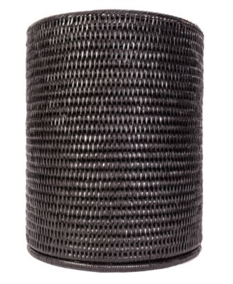 Rattan Round Waste Basket with Metal Liner