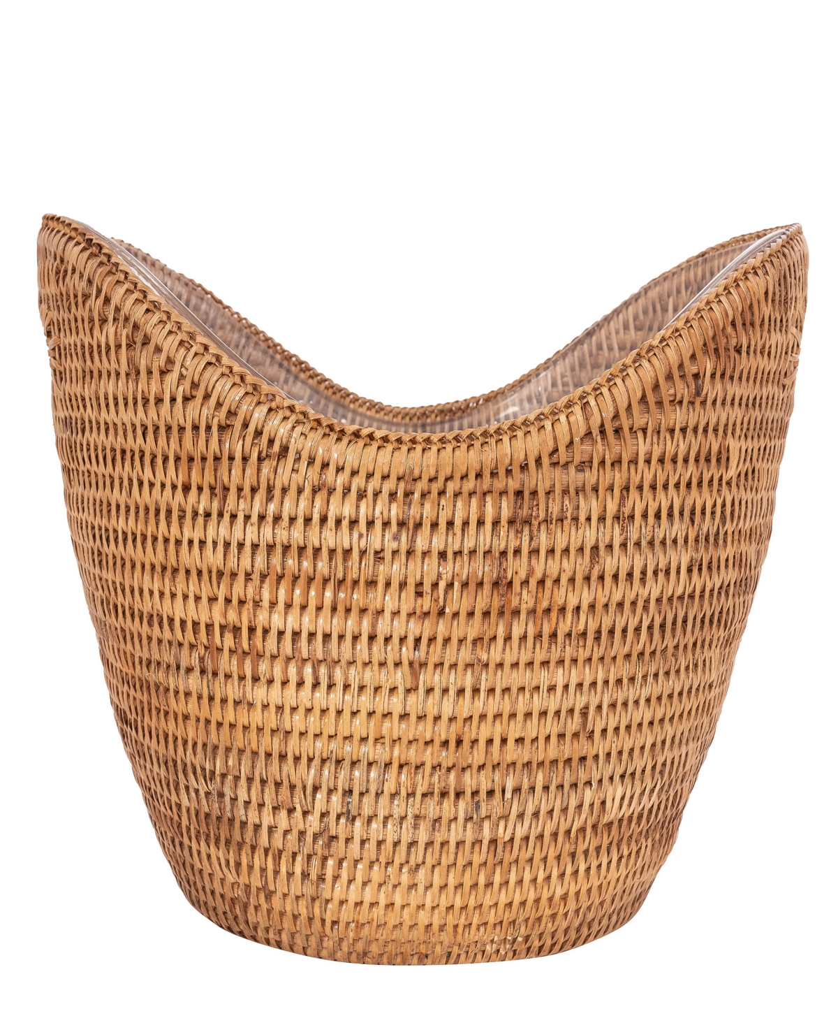 Artifacts Trading Company Rattan Champagne Bucket with Acrylic Insert