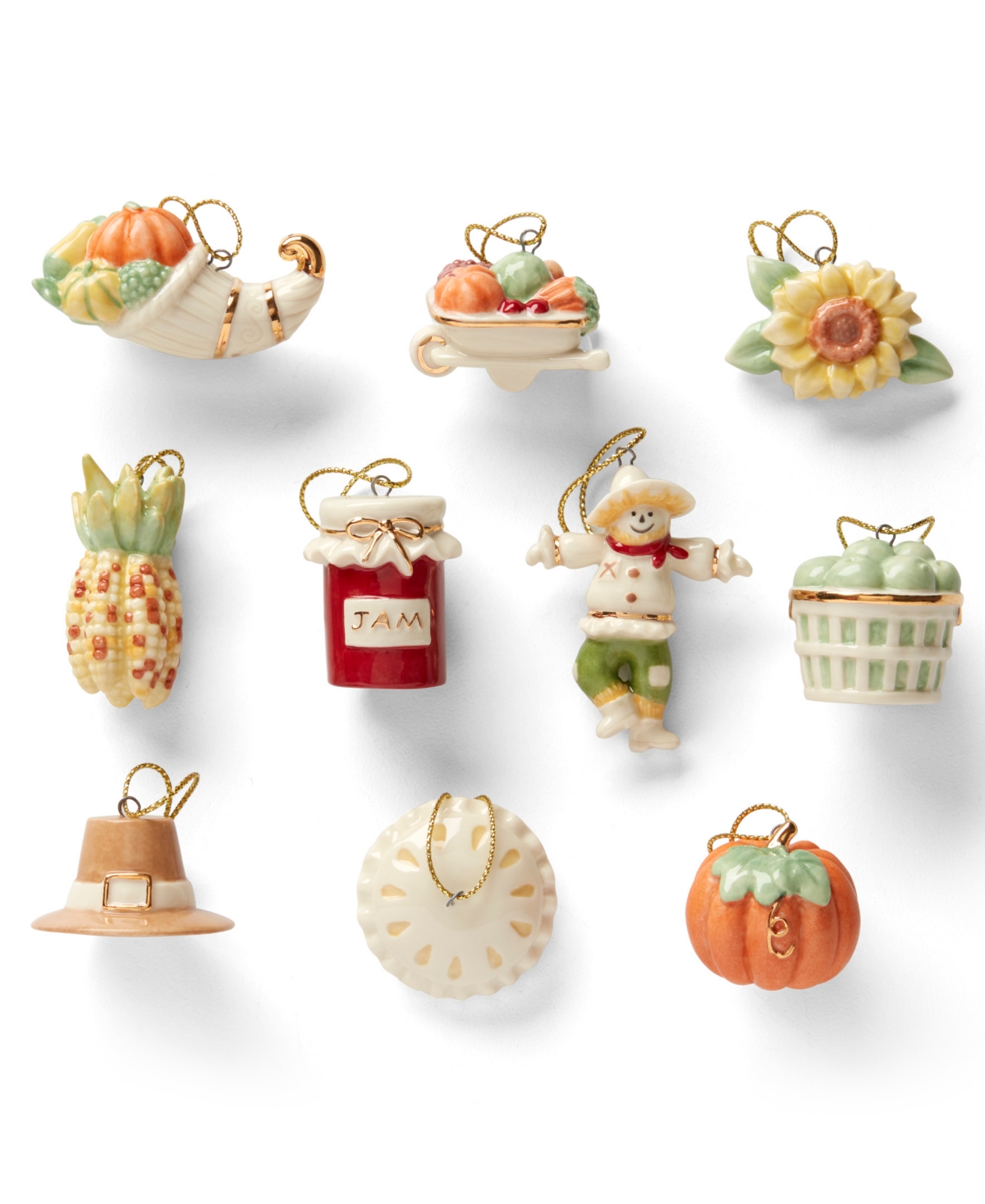 Shop Lenox Autumn Favorites 10-piece Ornament Set In Multi And No Color