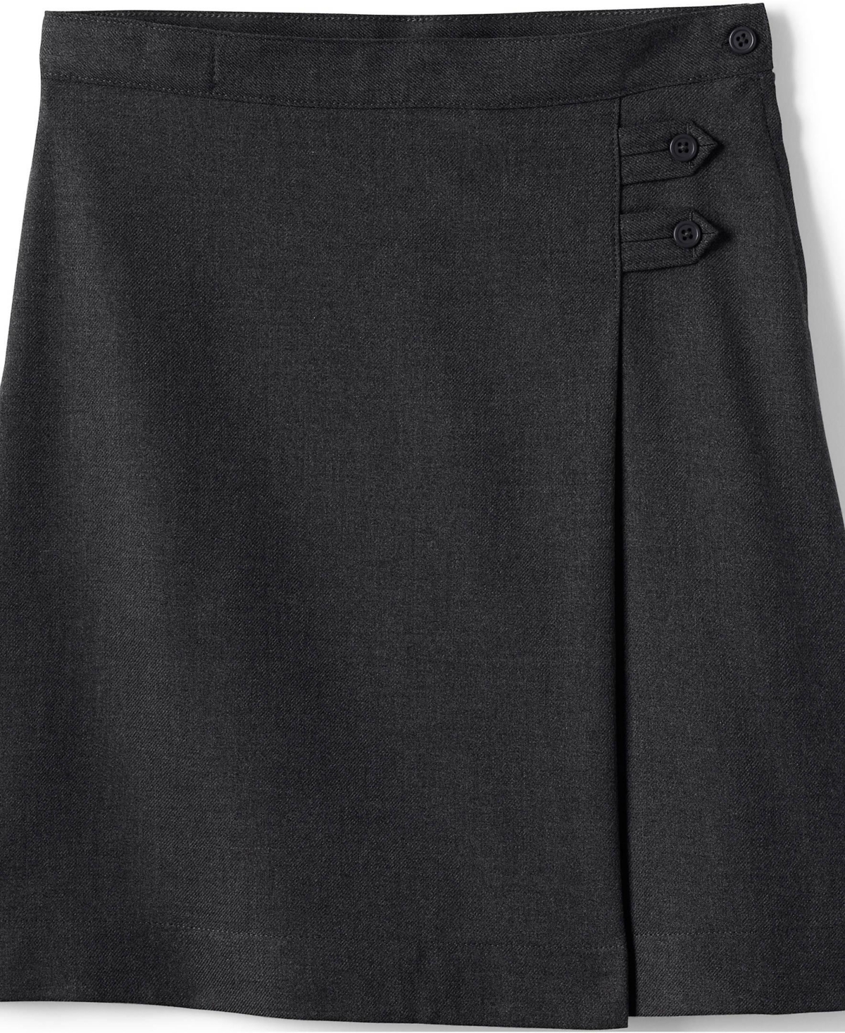 Lands' End Big Girls School Uniform Solid A-line Skirt Below the Knee