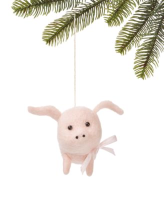 Milk Paint Pink Felt Pig Ornament, Created for Macy's