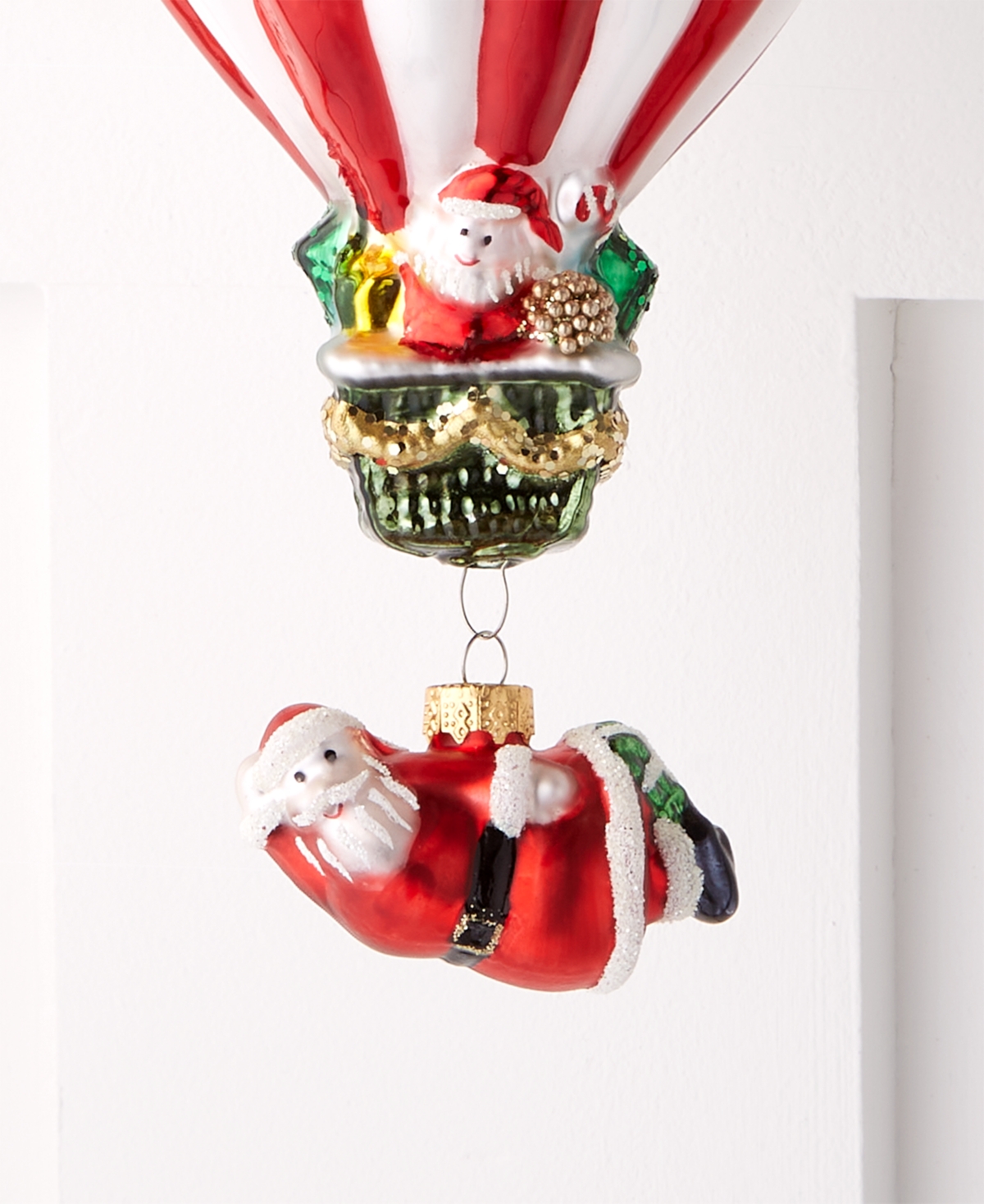 Holiday Lane Macy's Checkered Hot Air Balloon Ornament, Exclusively At Macy's In No Color