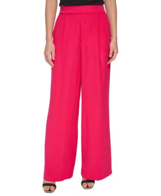 Women's Tab-Waist Wide-Leg Pants