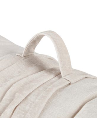 Edelia Poly Chenille Lounge Floor Pillow, 27 "x 74"