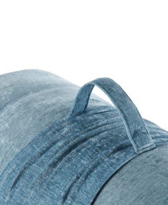 Edelia Poly Chenille Lounge Floor Pillow, 27 "x 74"