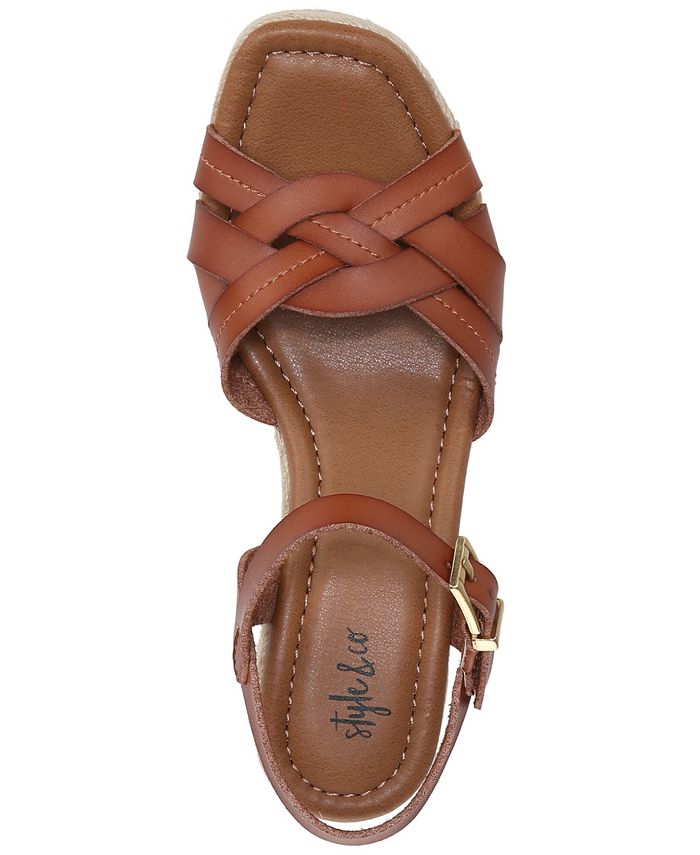 Style & Co Cerres AnkleStrap Espadrille Wedge Sandals, Created for