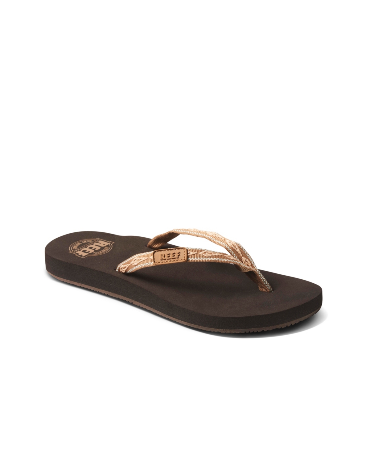 Reef Ginger Thong Sandals In Brown Peach