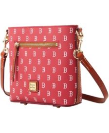 Dooney & Bourke Women's Boston Red Sox Pebble Triple-Zip Core Crossbody Purse