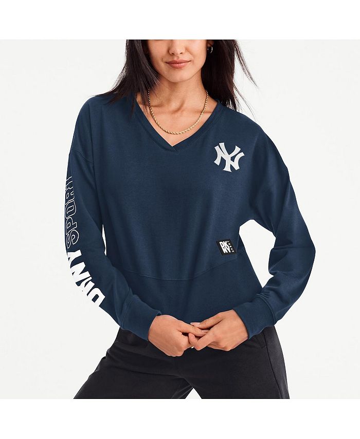 Women's New York Yankees DKNY Sport Black The Player's T-Shirt