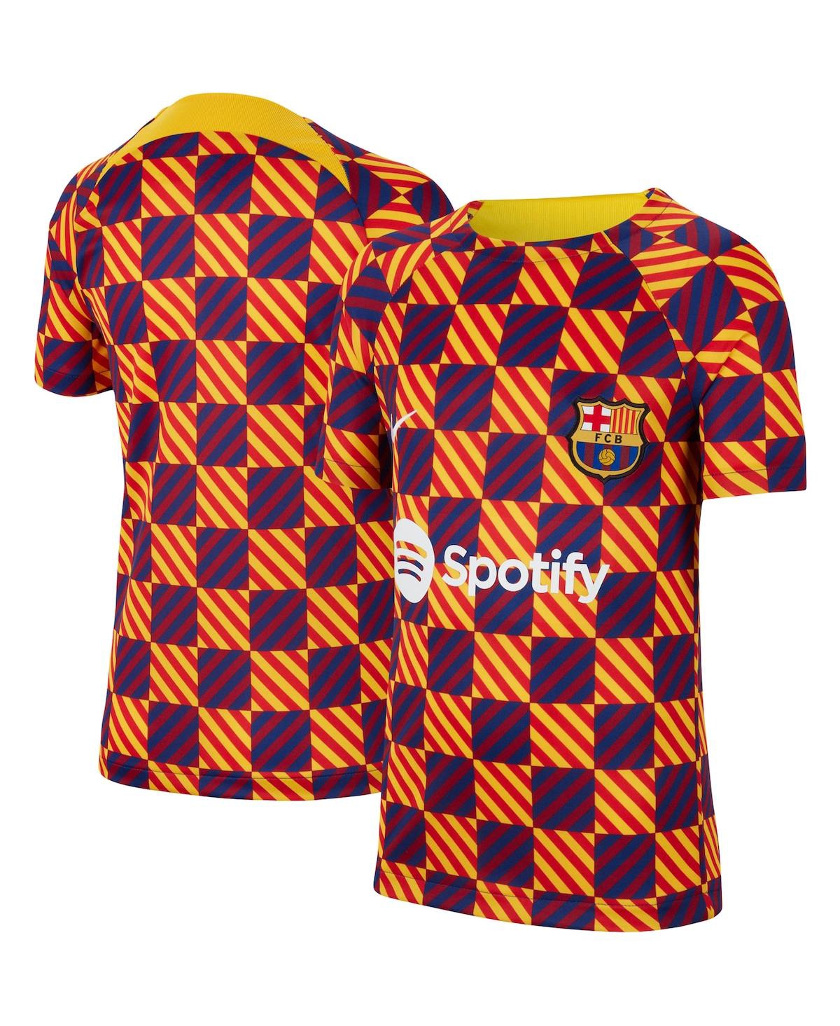 Big Boys and Girls NikeBarcelona Pre-Match Jersey - Yellow