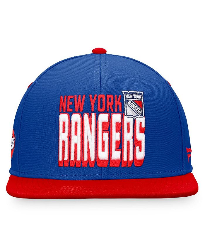 Fanatics Men's Blue, Red New York Rangers Heritage Retro Two-Tone ...