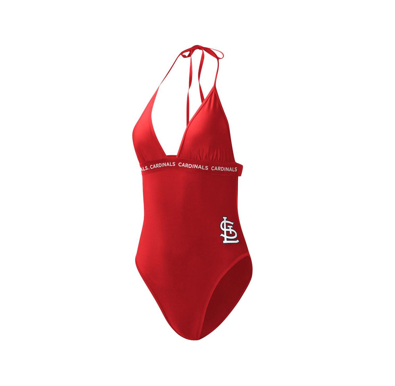 Women's Red St. Louis Cardinals Full Count One-Piece Swimsuit