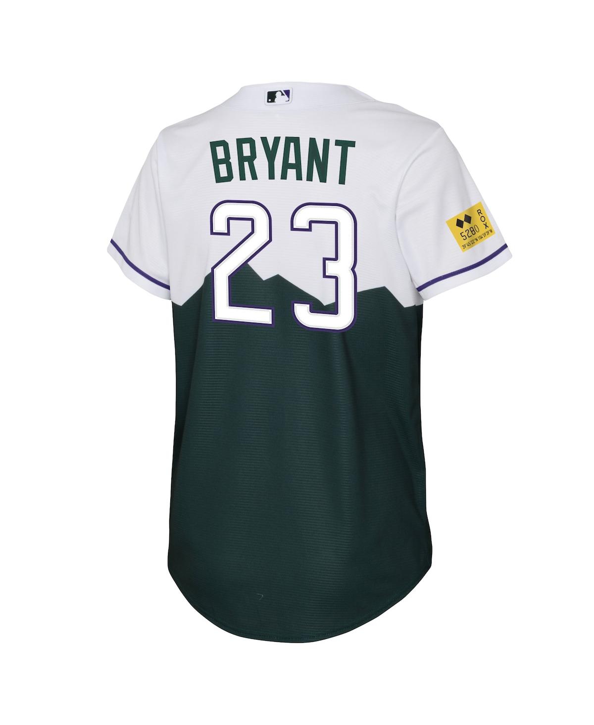 Big Boys and Girls Nike Kris BryantColorado Rockies City Connect Replica Player Jersey - Green
