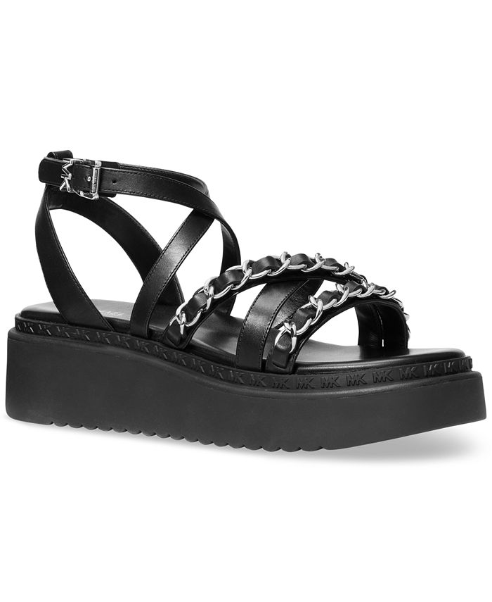 Michael Kors Women's Issi Flatform Chain Sandals - Macy's