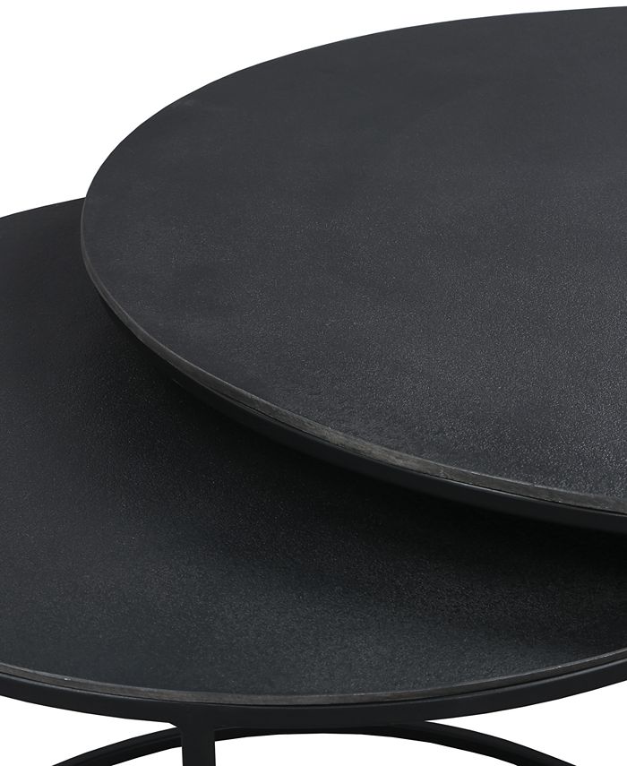 Furniture Declan Round Nesting Coffee Table Macy's