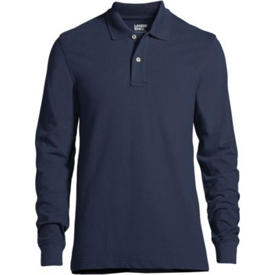 Men's Big and Tall Comfort First Long Sleeve Mesh Polo Shirt