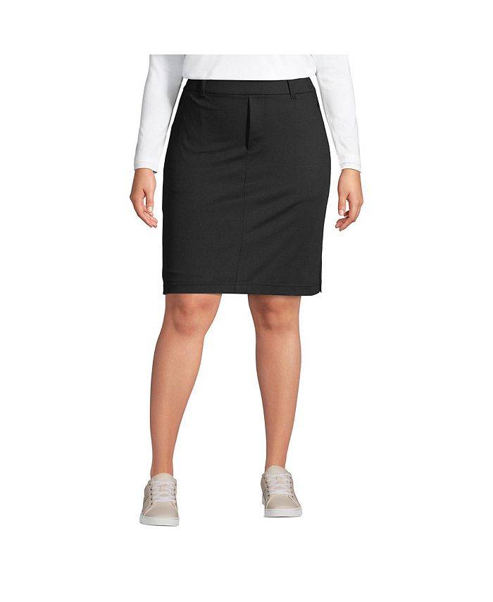 Lands' End Plus Size Flex High Rise Pull On Skorts Macy's