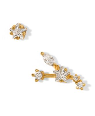 Girls Crew Faux Cubic Zirconia Constellation Stud Earrings - Sagittarius 29$