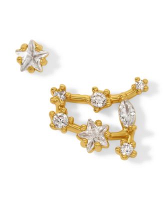 Girls Crew Faux Cubic Zirconia Constellation Stud Earrings - Gemini