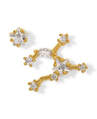 Girls Crew Faux Cubic Zirconia Constellation Stud Earrings - Libra 29$
