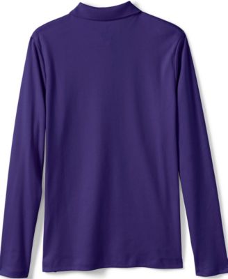 Girls Long Sleeve Feminine Fit Interlock Polo Shirt