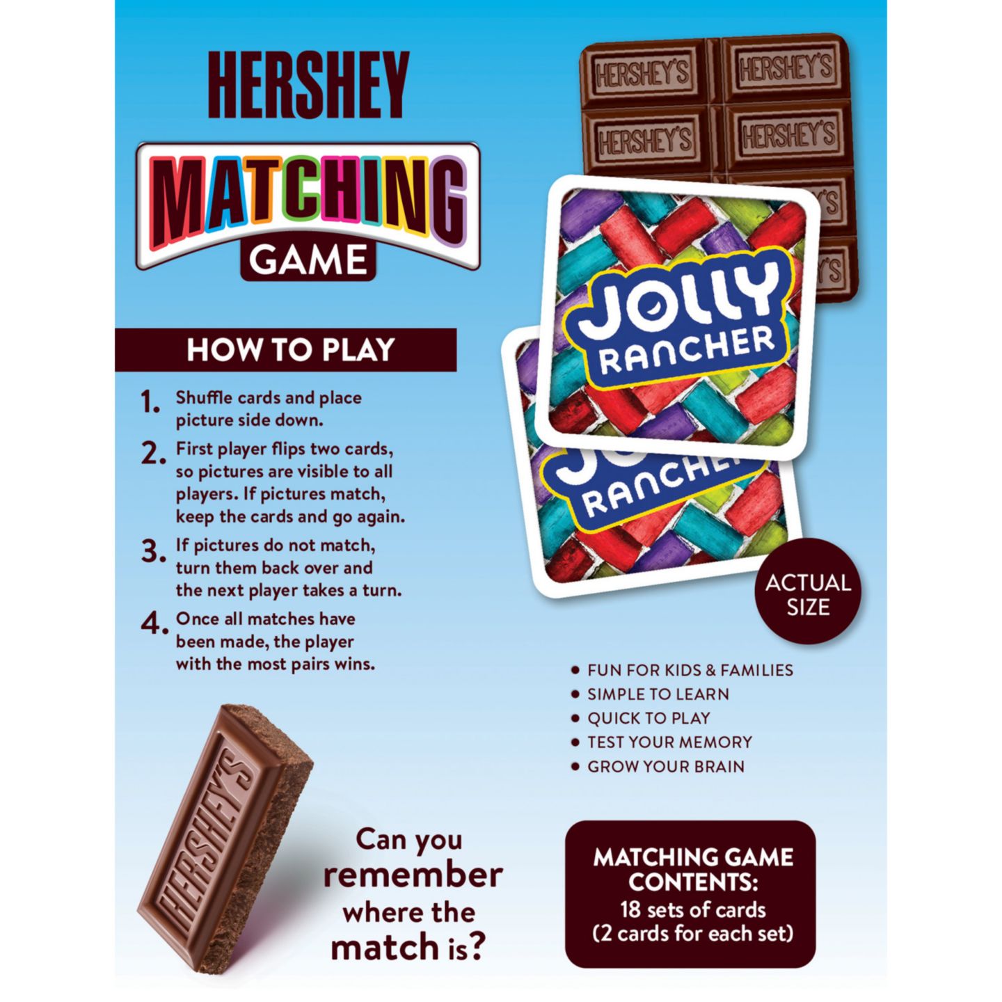 Детские игрушки MasterPieces Puzzles Hershey's Matching Game — фото 2