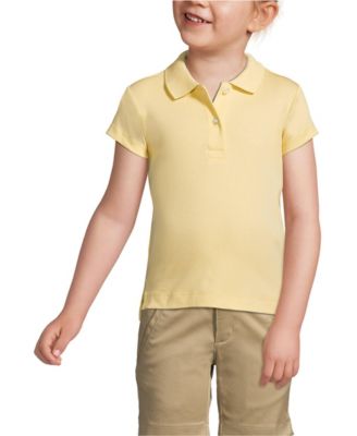 Girls Short Sleeve Feminine Fit Interlock Polo Shirt