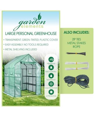 Personal Plastic Indoor Outdoor Standing Greenhouse For Seed Starting and Propagation, Frost Protection Green, Large, 77 x 56 x 56 In