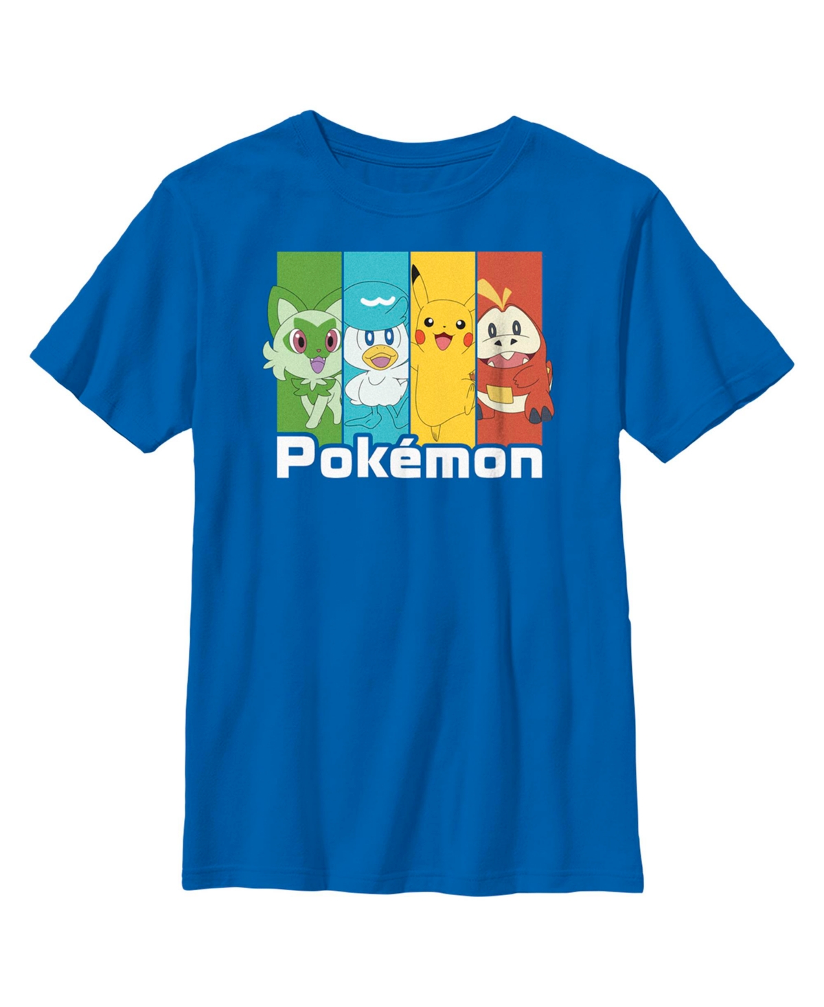 Nintendo Boy's Pokemon Colorful Friends Child T-shirt In Royal Blue