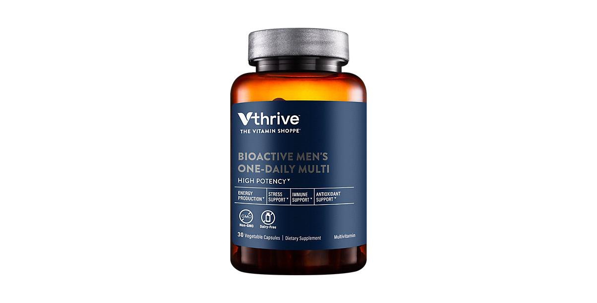 Once-Daily Bioactive Multivitamin for Men - Supports Energy Production & Stress (30 Vegetarian Capsules)