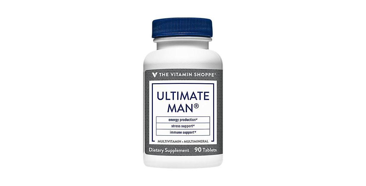 Ultimate Man Multivitamin & Multimineral - Energy Production, Immune, & Stress Support (90 Tablets)