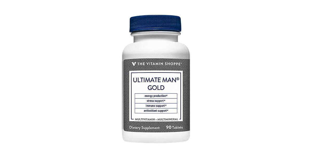 Ultimate Man Gold Multivitamin & Multimineral - Energy Production, Stress, Antioxidant, & Immune Support (90 Tablets)