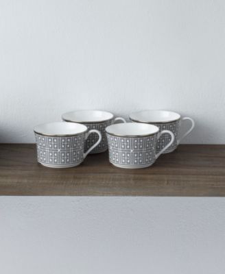 Infinity Graphite 4 Piece Cup Set, Service for 4