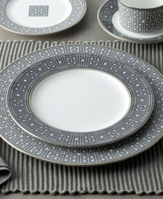 Infinity Graphite 4 Piece Salad Plate Set, Service for 4