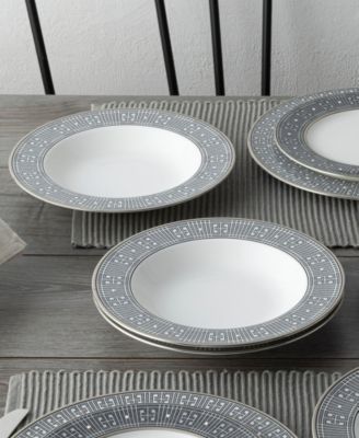 Infinity Graphite 4 Piece Soup Bowl Set 12 oz, Service for 4