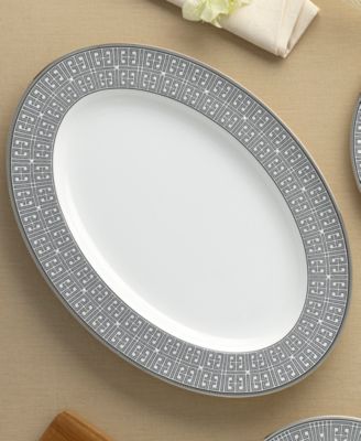 Graphite Oval Platter, 16"