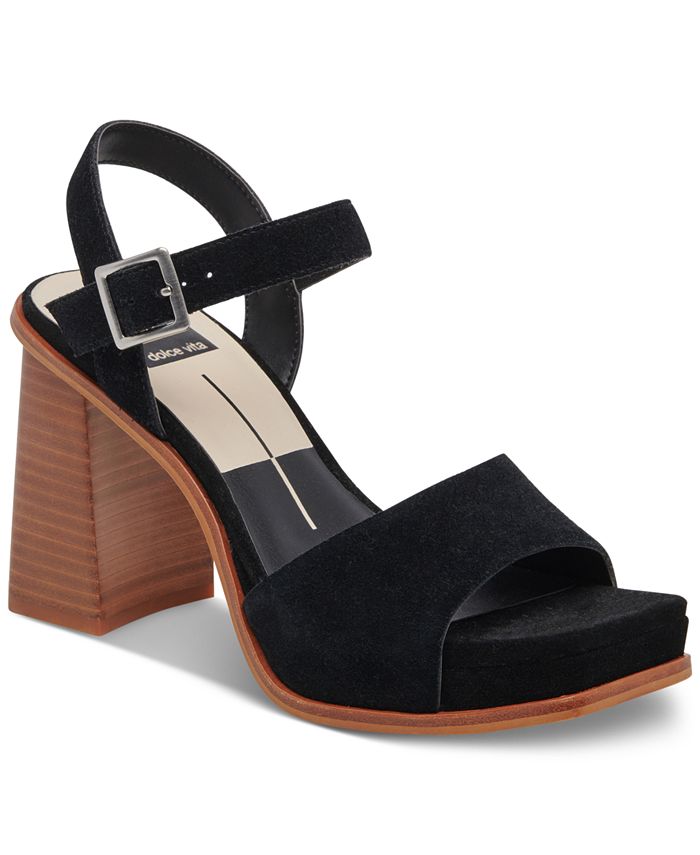 Dolce Vita Women's Aubrey Ankle-Strap Two-Piece Platform Sandals - Macy's
