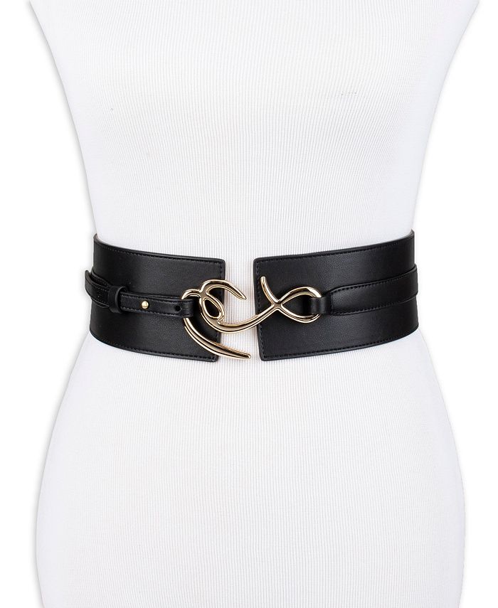 Women's belts: with logo, corset-style