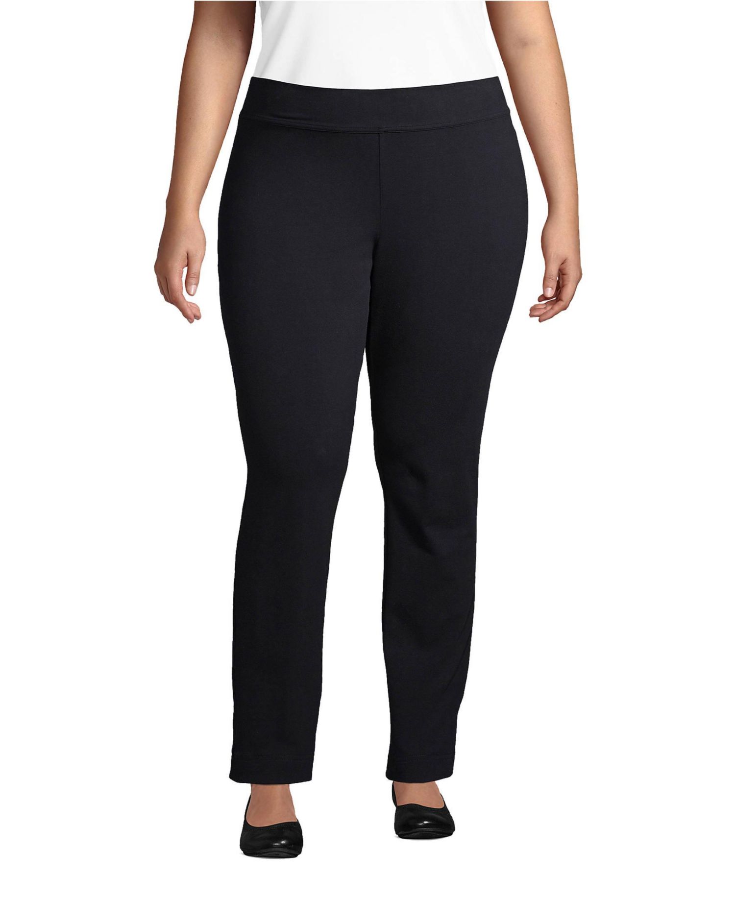 Plus Size Starfish Mid Rise Slim Leg Pants