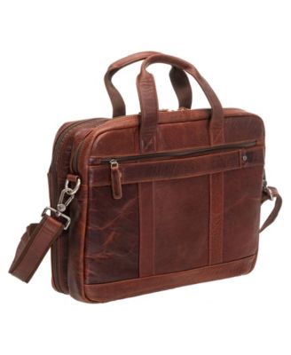 Men's Buffalo Double Compartment Briefcase for 15.6" Laptop and Tablet