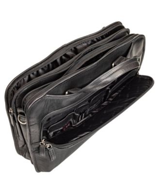 Men's Buffalo Triple Compartment Briefcase for 15.6" Laptop and Tablet