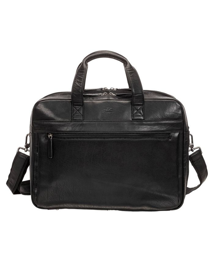 Mancini Men s Buffalo Double Compartment Briefcase for 15.6