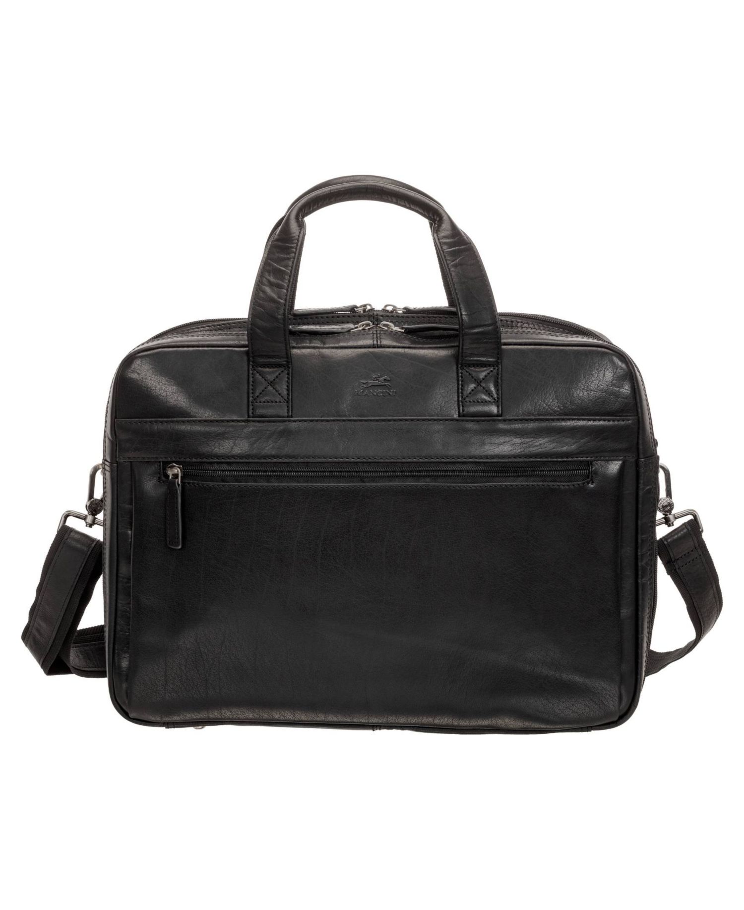 Men's Buffalo Double Compartment Briefcase for 15.6" Laptop and Tablet