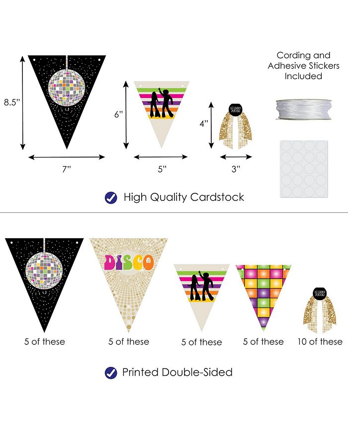 Big Dot Of Happiness 70's Disco Party Centerpiece Sticks - 35 Piece Set For DIY Table Decorations - View #12