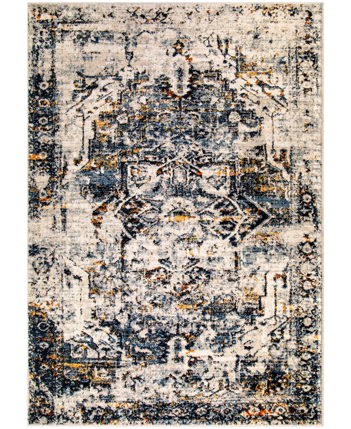 Orian Studio Monaco 6'7in x 9'6in Area Rug - Gold