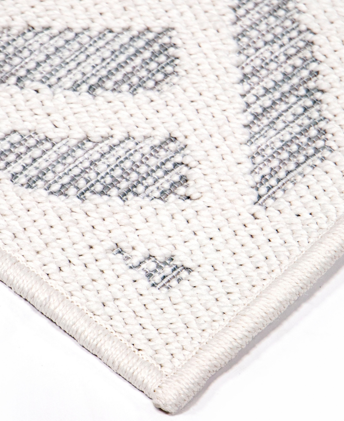 Orian Knitweave Indoor, Outdoor Castaway Area Rug - Ivory