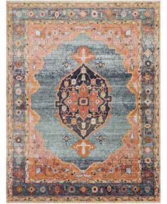Magnolia Home By Joanna Gaines X Loloi Graham Gra 02 Area Rug In Blue