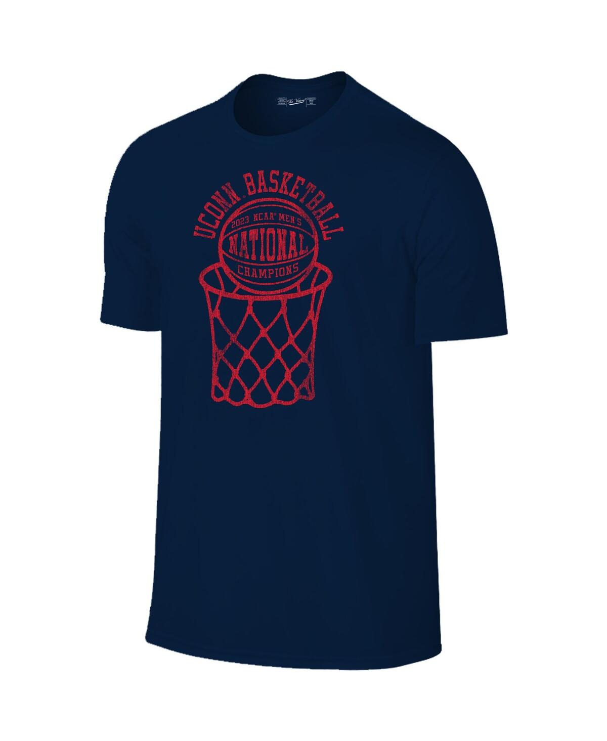 Shop Retro Brand Men's Original  Navy Uconn Huskies 2023 Ncaa Men's Basketball National Champions T-shirt